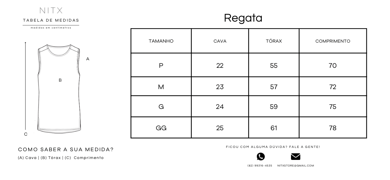 Regata Tela Crochê Preta